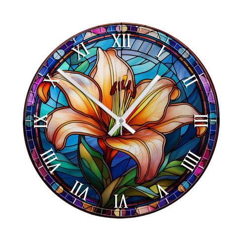 Lily Suncatcher Effect Clock